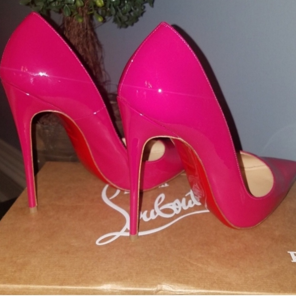 Christian Louboutin So Kate Pink Patent Leather